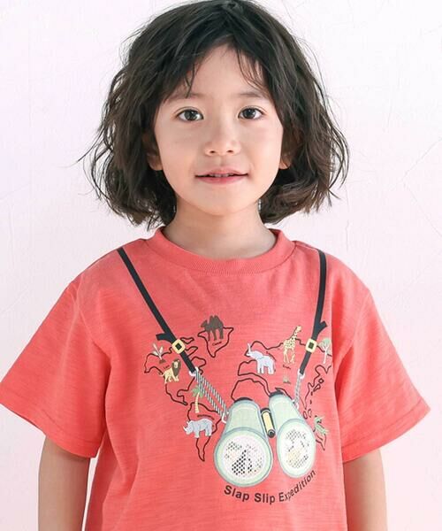 SLAP SLIP / スラップ スリップ Tシャツ | メッシュ双眼鏡刺しゅうモチーフプリントTシャツ(80~130cm) | 詳細7