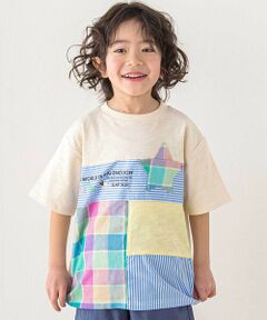SLAP SLIP / スラップ スリップ Tシャツ | 星ポケット切り替えTシャツ(80~130cm)