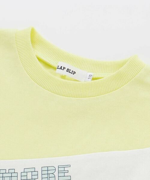 SLAP SLIP / スラップ スリップ Tシャツ | 切り替えはたらくくるまボーダープリント半袖Tシャツ(80~130cm) | 詳細9