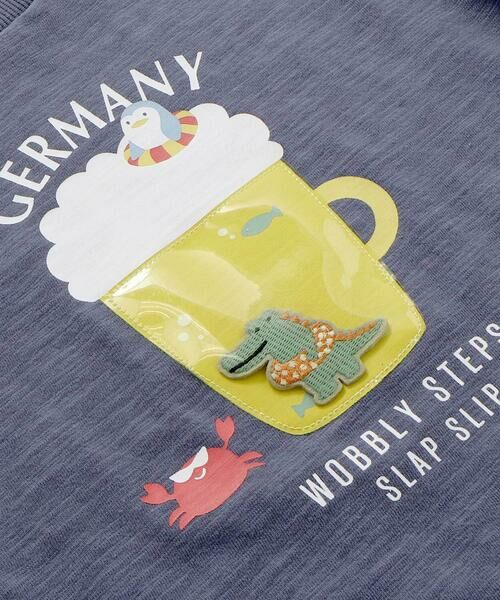 SLAP SLIP / スラップ スリップ Tシャツ | 【お揃い】ドイツイタリアフランスいろいろモチーフ無地ボーダー半袖Tシャツ(80~130cm) | 詳細5