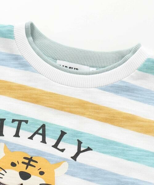 SLAP SLIP / スラップ スリップ Tシャツ | 【お揃い】ドイツイタリアフランスいろいろモチーフ無地ボーダー半袖Tシャツ(80~130cm) | 詳細14