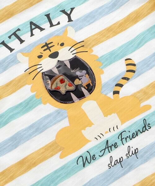 SLAP SLIP / スラップ スリップ Tシャツ | 【お揃い】ドイツイタリアフランスいろいろモチーフ無地ボーダー半袖Tシャツ(80~130cm) | 詳細17