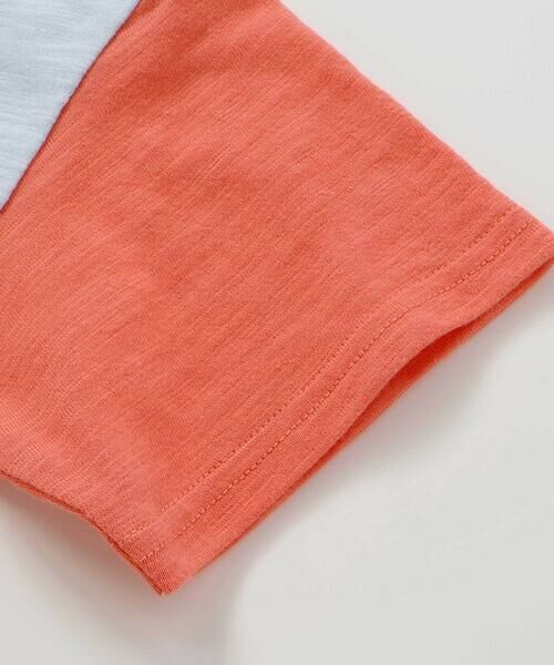 SLAP SLIP / スラップ スリップ Tシャツ | 恐竜ピラミッドプリントサガラ刺しゅう袖配色Tシャツ(80~130cm) | 詳細11