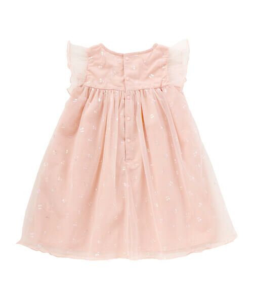 SLAP SLIP / スラップ スリップ ミニ丈・ひざ丈ワンピース | 【お揃い】チェリーオーロラ箔プリントチュールワンピース(80~130cm) | 詳細2