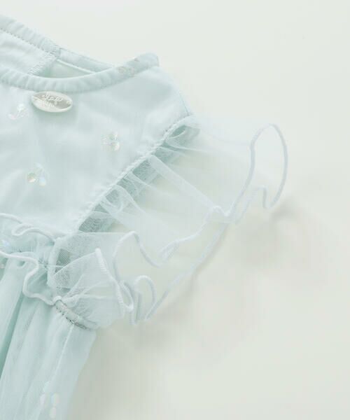 SLAP SLIP / スラップ スリップ ミニ丈・ひざ丈ワンピース | 【お揃い】チェリーオーロラ箔プリントチュールワンピース(80~130cm) | 詳細11