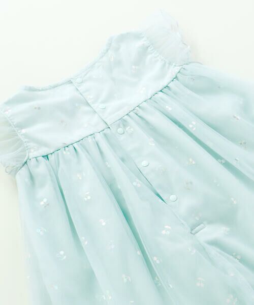 SLAP SLIP / スラップ スリップ ミニ丈・ひざ丈ワンピース | 【お揃い】チェリーオーロラ箔プリントチュールワンピース(80~130cm) | 詳細12