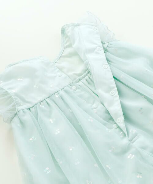 SLAP SLIP / スラップ スリップ ミニ丈・ひざ丈ワンピース | 【お揃い】チェリーオーロラ箔プリントチュールワンピース(80~130cm) | 詳細13