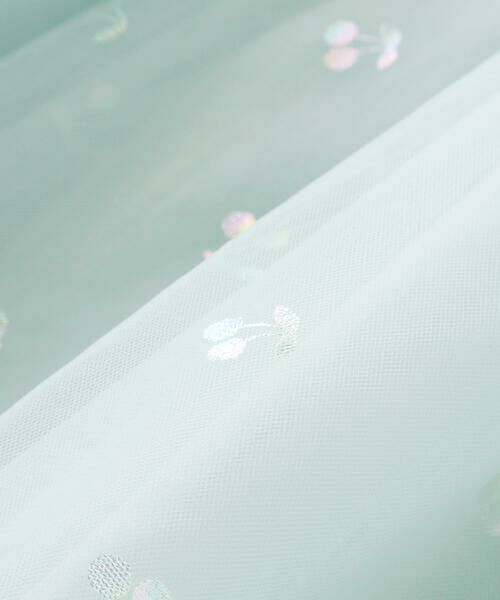 SLAP SLIP / スラップ スリップ ミニ丈・ひざ丈ワンピース | 【お揃い】チェリーオーロラ箔プリントチュールワンピース(80~130cm) | 詳細15