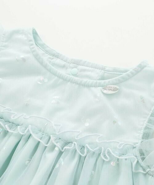 SLAP SLIP / スラップ スリップ ミニ丈・ひざ丈ワンピース | 【お揃い】チェリーオーロラ箔プリントチュールワンピース(80~130cm) | 詳細8