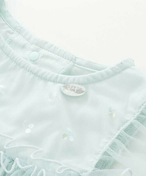 SLAP SLIP / スラップ スリップ ミニ丈・ひざ丈ワンピース | 【お揃い】チェリーオーロラ箔プリントチュールワンピース(80~130cm) | 詳細9