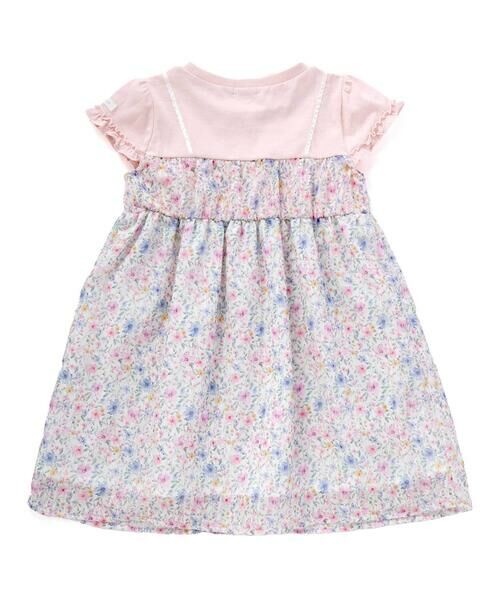 SLAP SLIP / スラップ スリップ ミニ丈・ひざ丈ワンピース | 花柄シフォンドッキングワンピース(80~130cm) | 詳細5