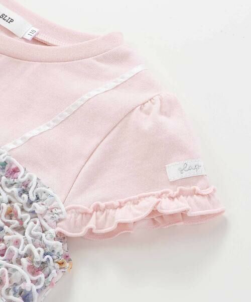 SLAP SLIP / スラップ スリップ ミニ丈・ひざ丈ワンピース | 花柄シフォンドッキングワンピース(80~130cm) | 詳細8