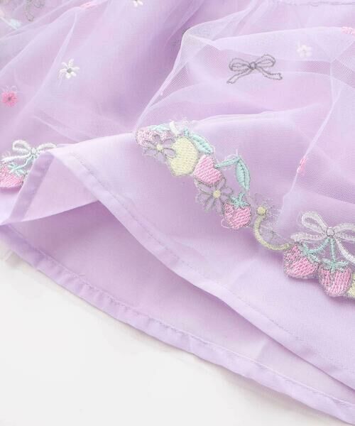 SLAP SLIP / スラップ スリップ ミニ丈・ひざ丈ワンピース | 裾フルーツ刺しゅうチュールワンピース(80~130cm) | 詳細19
