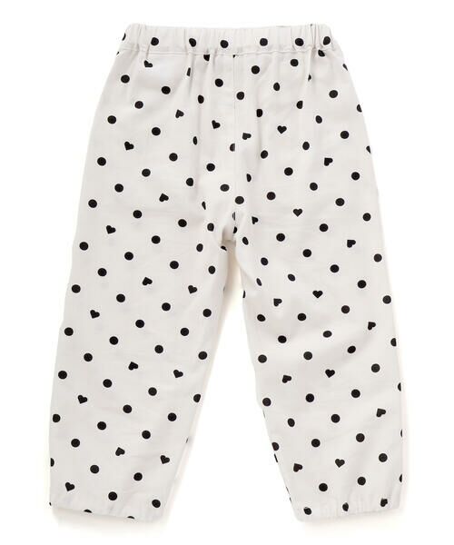 SLAP SLIP / スラップ スリップ セットアップ | 【接触冷感】バックリボントップス+裾ゴムボトムス隠しハートドットセットアップ(90~130cm) | 詳細4