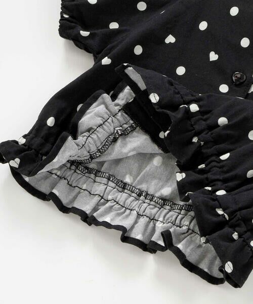 SLAP SLIP / スラップ スリップ セットアップ | 【接触冷感】バックリボントップス+裾ゴムボトムス隠しハートドットセットアップ(90~130cm) | 詳細18