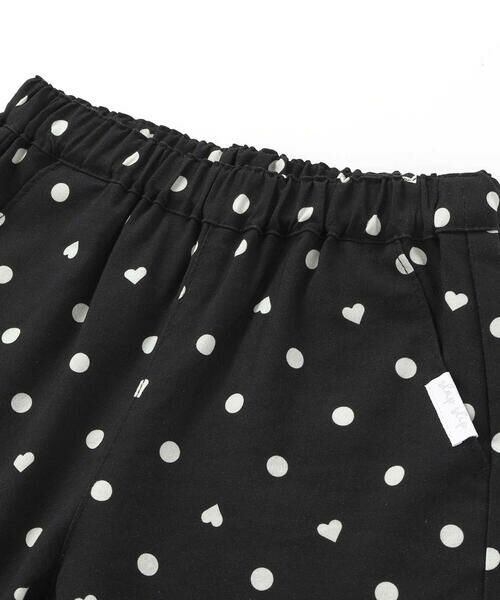 SLAP SLIP / スラップ スリップ セットアップ | 【接触冷感】バックリボントップス+裾ゴムボトムス隠しハートドットセットアップ(90~130cm) | 詳細19