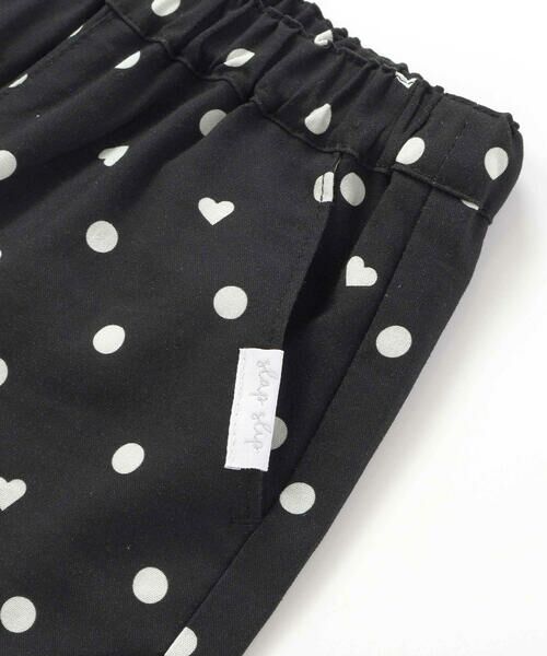 SLAP SLIP / スラップ スリップ セットアップ | 【接触冷感】バックリボントップス+裾ゴムボトムス隠しハートドットセットアップ(90~130cm) | 詳細20