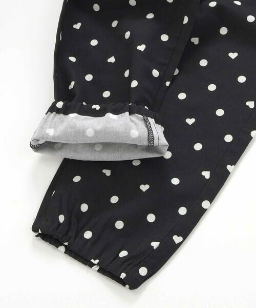 SLAP SLIP / スラップ スリップ セットアップ | 【接触冷感】バックリボントップス+裾ゴムボトムス隠しハートドットセットアップ(90~130cm) | 詳細21