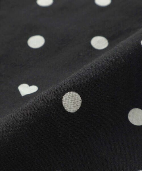 SLAP SLIP / スラップ スリップ セットアップ | 【接触冷感】バックリボントップス+裾ゴムボトムス隠しハートドットセットアップ(90~130cm) | 詳細23