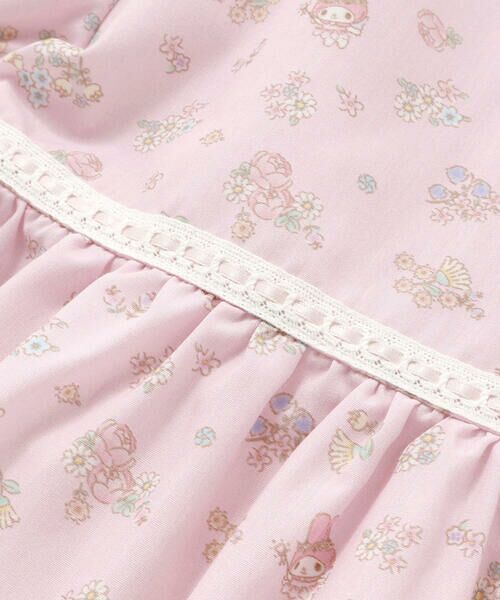 SLAP SLIP / スラップ スリップ シャツ・ブラウス | 【マイメロディ&クロミ×SLAPSLIP】リボン付き総柄フレアチュニック(90~130cm) | 詳細4