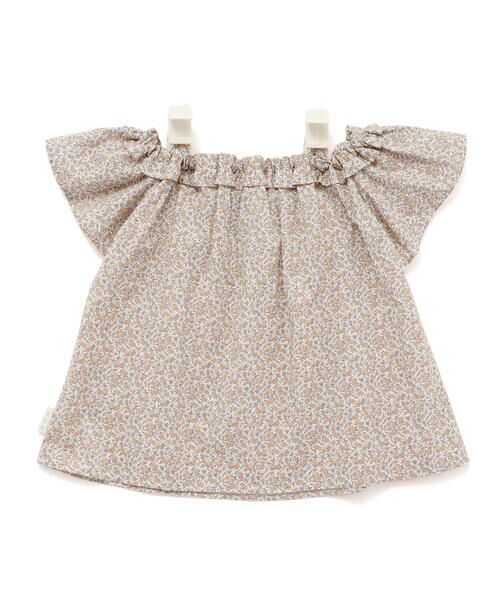 SLAP SLIP / スラップ スリップ シャツ・ブラウス | 肩リボン付き花柄チュニック(90~130cm) | 詳細2