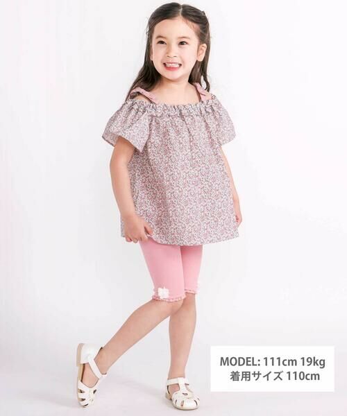 SLAP SLIP / スラップ スリップ シャツ・ブラウス | 肩リボン付き花柄チュニック(90~130cm) | 詳細4