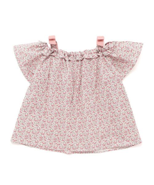 SLAP SLIP / スラップ スリップ シャツ・ブラウス | 肩リボン付き花柄チュニック(90~130cm) | 詳細8