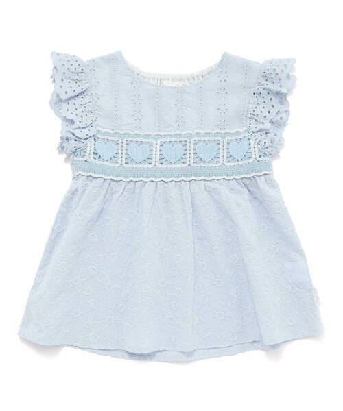 SLAP SLIP / スラップ スリップ シャツ・ブラウス | 袖レースクロシェ編みドッキングチュニック(80~130cm) | 詳細6