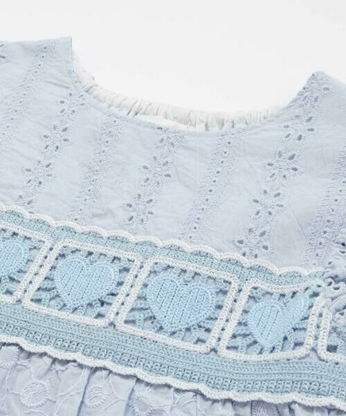 SLAP SLIP / スラップ スリップ シャツ・ブラウス | 袖レースクロシェ編みドッキングチュニック(80~130cm) | 詳細8