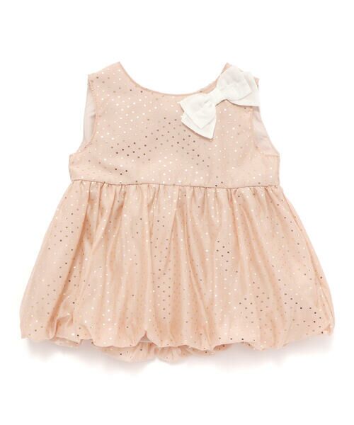 SLAP SLIP / スラップ スリップ シャツ・ブラウス | キラキラ箔プリントリボン付きバルーンオーガンジーブラウス(80~130cm) | 詳細8