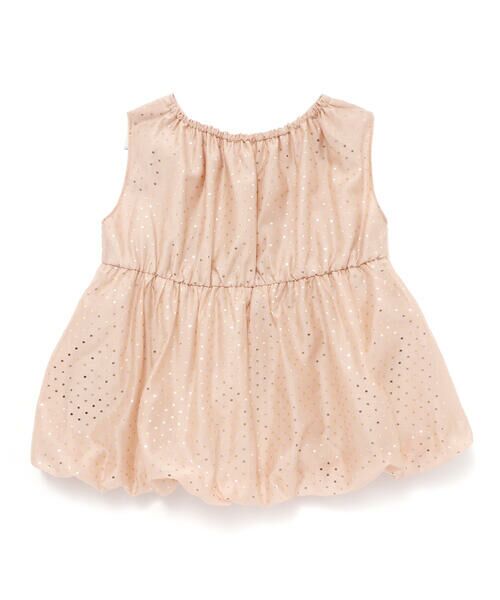 SLAP SLIP / スラップ スリップ シャツ・ブラウス | キラキラ箔プリントリボン付きバルーンオーガンジーブラウス(80~130cm) | 詳細9