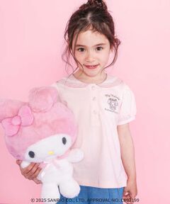SLAP SLIP / スラップ スリップ ポロシャツ | 【マイメロディ＆クロミ×SLAPSLIP】耳付きセーラー襟パフスリーブポロシャツ(90~130cm)