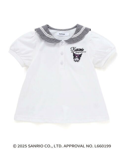 SLAP SLIP / スラップ スリップ ポロシャツ | 【マイメロディ＆クロミ×SLAPSLIP】耳付きセーラー襟パフスリーブポロシャツ(90~130cm) | 詳細1