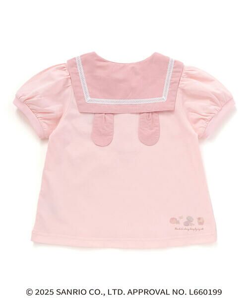 SLAP SLIP / スラップ スリップ ポロシャツ | 【マイメロディ＆クロミ×SLAPSLIP】耳付きセーラー襟パフスリーブポロシャツ(90~130cm) | 詳細10