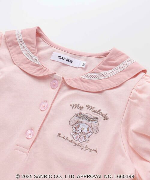 SLAP SLIP / スラップ スリップ ポロシャツ | 【マイメロディ＆クロミ×SLAPSLIP】耳付きセーラー襟パフスリーブポロシャツ(90~130cm) | 詳細11