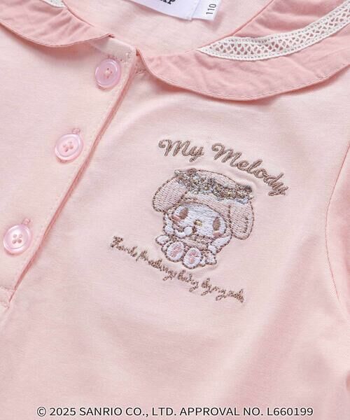 SLAP SLIP / スラップ スリップ ポロシャツ | 【マイメロディ＆クロミ×SLAPSLIP】耳付きセーラー襟パフスリーブポロシャツ(90~130cm) | 詳細12