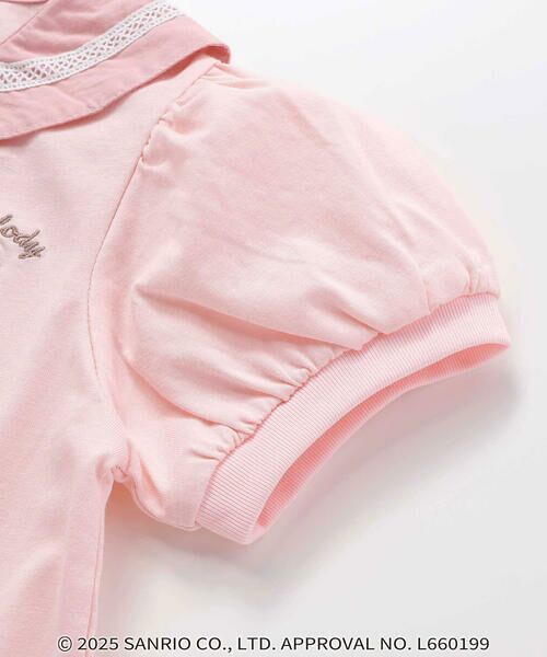 SLAP SLIP / スラップ スリップ ポロシャツ | 【マイメロディ＆クロミ×SLAPSLIP】耳付きセーラー襟パフスリーブポロシャツ(90~130cm) | 詳細14
