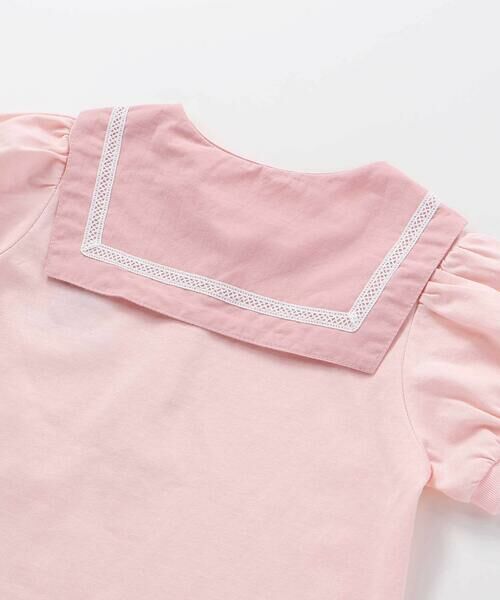 SLAP SLIP / スラップ スリップ ポロシャツ | 【マイメロディ＆クロミ×SLAPSLIP】耳付きセーラー襟パフスリーブポロシャツ(90~130cm) | 詳細17