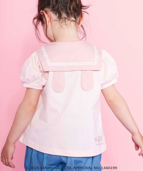 SLAP SLIP / スラップ スリップ ポロシャツ | 【マイメロディ＆クロミ×SLAPSLIP】耳付きセーラー襟パフスリーブポロシャツ(90~130cm) | 詳細22