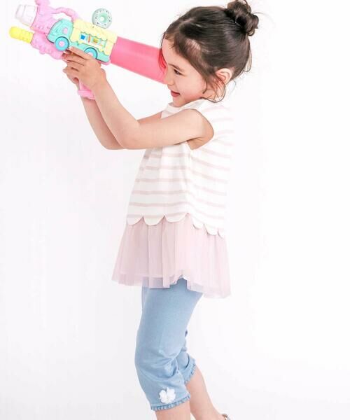 SLAP SLIP / スラップ スリップ レギンス・スパッツ | 【接触冷感】裾花レース5分丈レギンス(80~130cm) | 詳細9