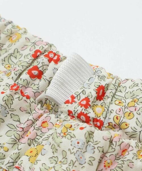 SLAP SLIP / スラップ スリップ ショート・ハーフ・半端丈パンツ | 【お揃い/接触冷感】裾スカラップ花柄ストライプショートパンツ(90~130cm) | 詳細7