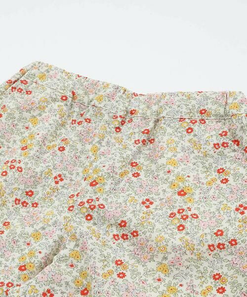 SLAP SLIP / スラップ スリップ ショート・ハーフ・半端丈パンツ | 【お揃い/接触冷感】裾スカラップ花柄ストライプショートパンツ(90~130cm) | 詳細3