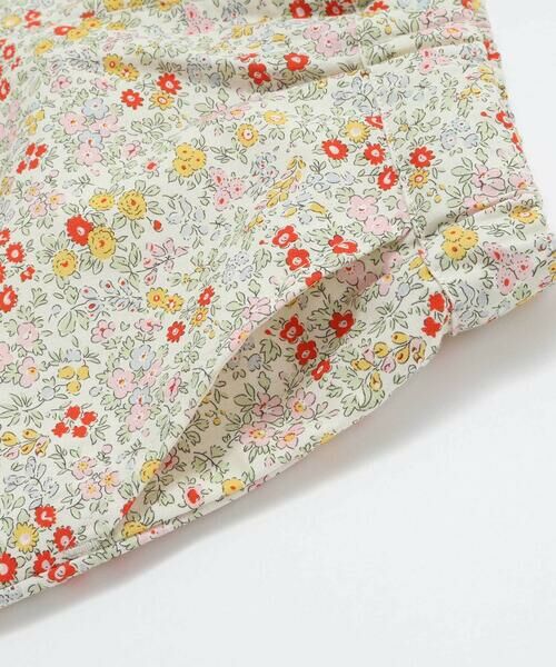 SLAP SLIP / スラップ スリップ ショート・ハーフ・半端丈パンツ | 【お揃い/接触冷感】裾スカラップ花柄ストライプショートパンツ(90~130cm) | 詳細4