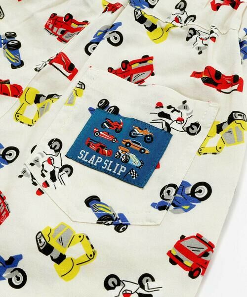 SLAP SLIP / スラップ スリップ ショート・ハーフ・半端丈パンツ | 【お揃い/接触冷感】はたらくくるまフルーツボタニカル総柄ハーフパンツ(80~130cm) | 詳細4