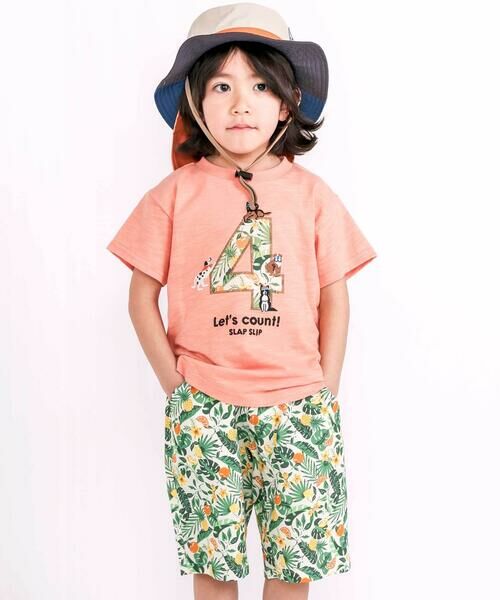 SLAP SLIP / スラップ スリップ ショート・ハーフ・半端丈パンツ | 【お揃い/接触冷感】はたらくくるまフルーツボタニカル総柄ハーフパンツ(80~130cm) | 詳細22