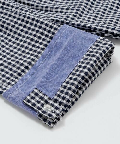 SLAP SLIP / スラップ スリップ ショート・ハーフ・半端丈パンツ | 【お揃い/接触冷感】チェックストライプ裾折り返しサイドタブハーフパンツ(80~130cm) | 詳細9