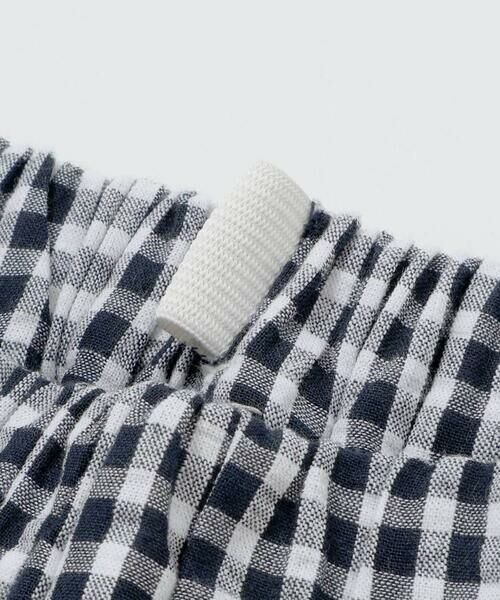 SLAP SLIP / スラップ スリップ ショート・ハーフ・半端丈パンツ | 【お揃い/接触冷感】チェックストライプ裾折り返しサイドタブハーフパンツ(80~130cm) | 詳細13