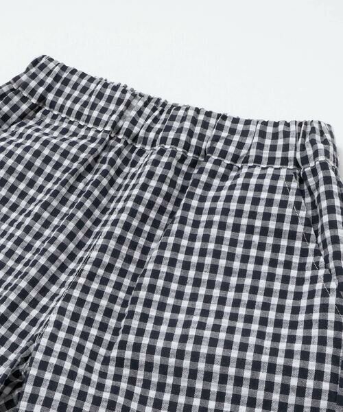 SLAP SLIP / スラップ スリップ ショート・ハーフ・半端丈パンツ | 【お揃い/接触冷感】チェックストライプ裾折り返しサイドタブハーフパンツ(80~130cm) | 詳細5