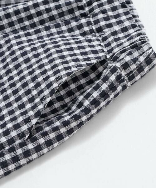 SLAP SLIP / スラップ スリップ ショート・ハーフ・半端丈パンツ | 【お揃い/接触冷感】チェックストライプ裾折り返しサイドタブハーフパンツ(80~130cm) | 詳細6