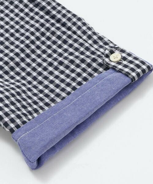 SLAP SLIP / スラップ スリップ ショート・ハーフ・半端丈パンツ | 【お揃い/接触冷感】チェックストライプ裾折り返しサイドタブハーフパンツ(80~130cm) | 詳細7